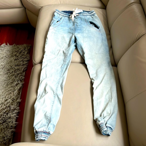 One Teaspoon Super Trackies denim Joggers - Picture 4 of 14